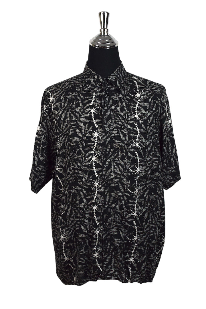 Black and White Leaf Shirt