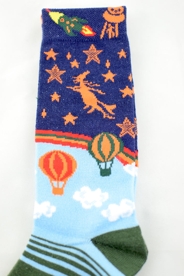 NEW Hot Air Balloon and Space Socks