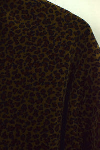 Cheetah Print Velour Shirt