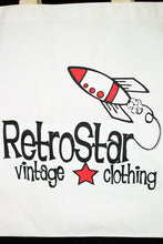 Load image into Gallery viewer, NEW RetroStar White Tote Bag
