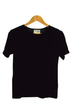 Load image into Gallery viewer, Black Velour T-Shirt Top
