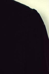 Black Velour T-Shirt Top