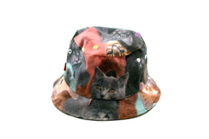 NEW Darker Cat Print Bucket Hat