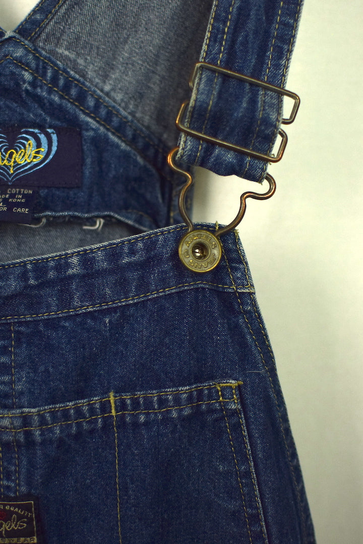 Angels Brand Short Denim Overalls