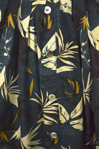 Reworked Leaf Print Skirt