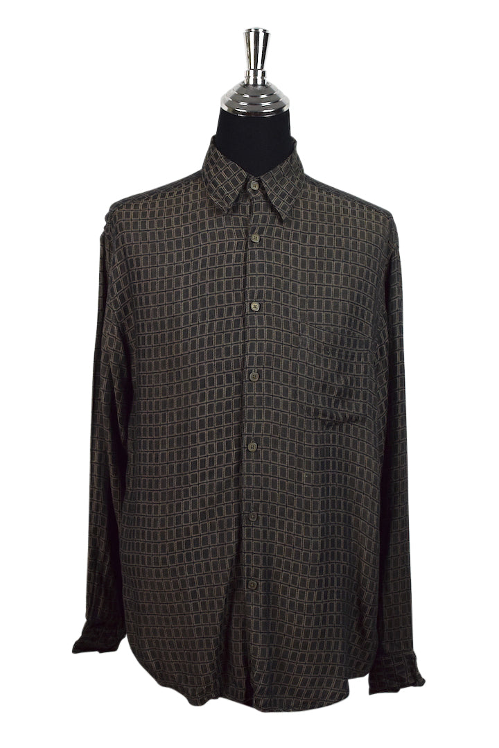 Dark Square Print Shirt