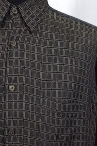 Dark Square Print Shirt