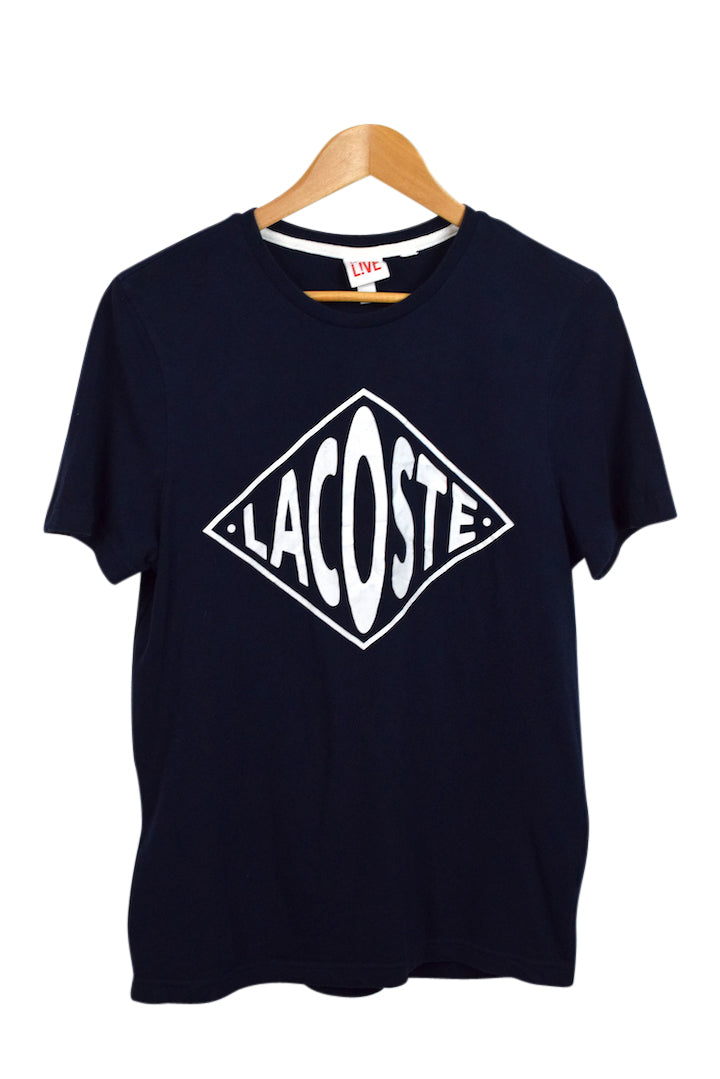 Navy Lacoste Brand T-shirt
