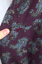 Load image into Gallery viewer, Red Paisley Print Shirt
