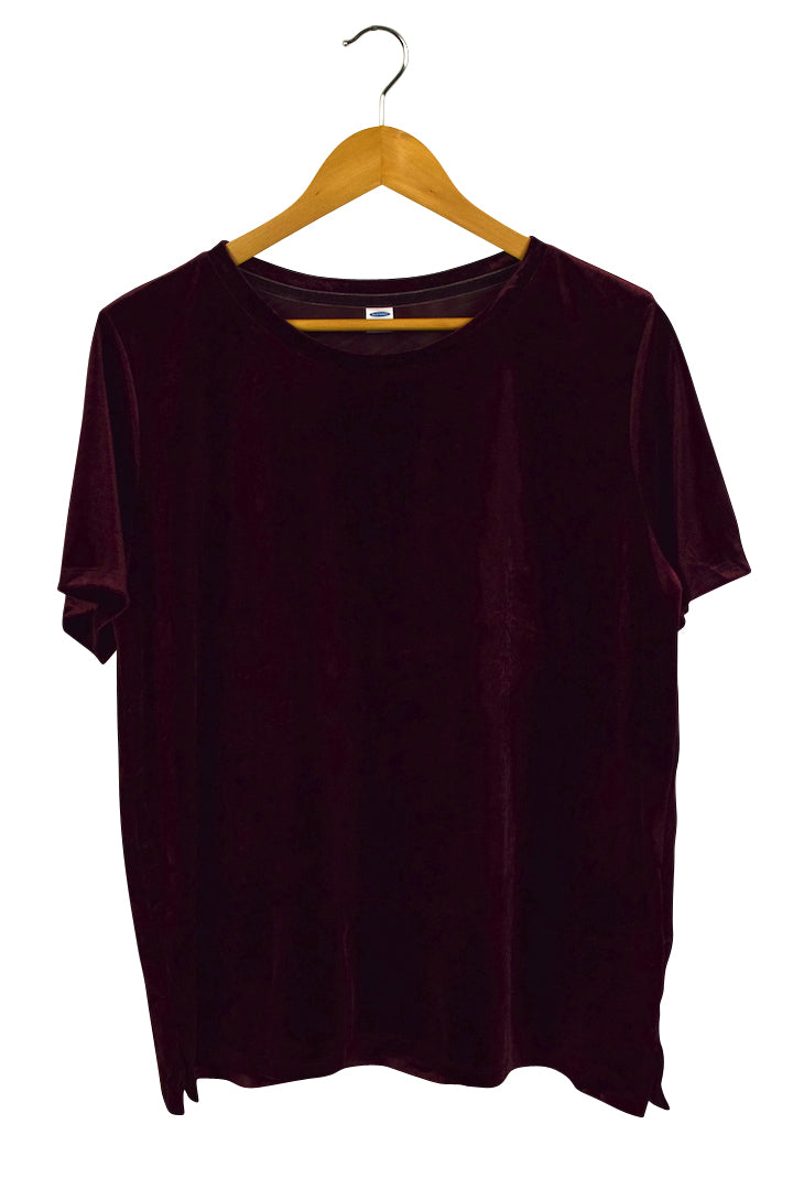 Old Navy Brand Velour T-Shirt Top