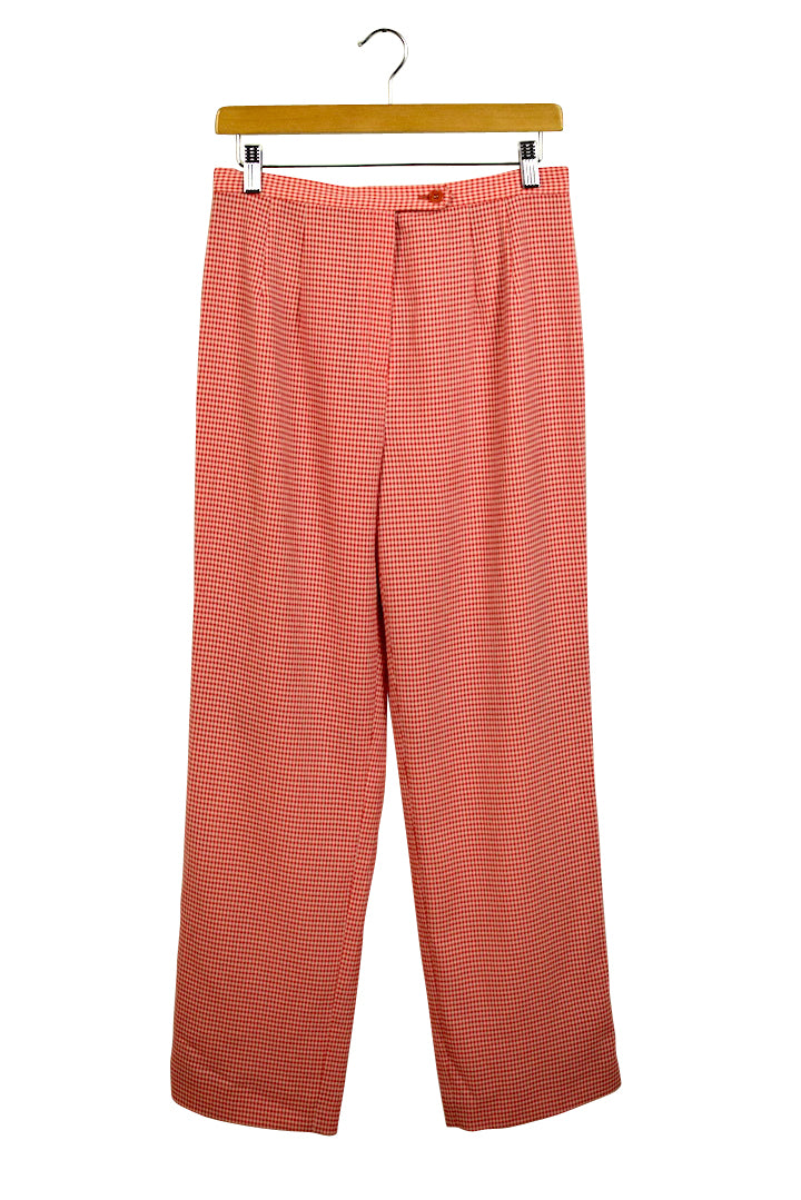 Reworked checkered Print Pants