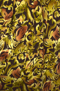 Reworked Abstract Floral Print Skirt