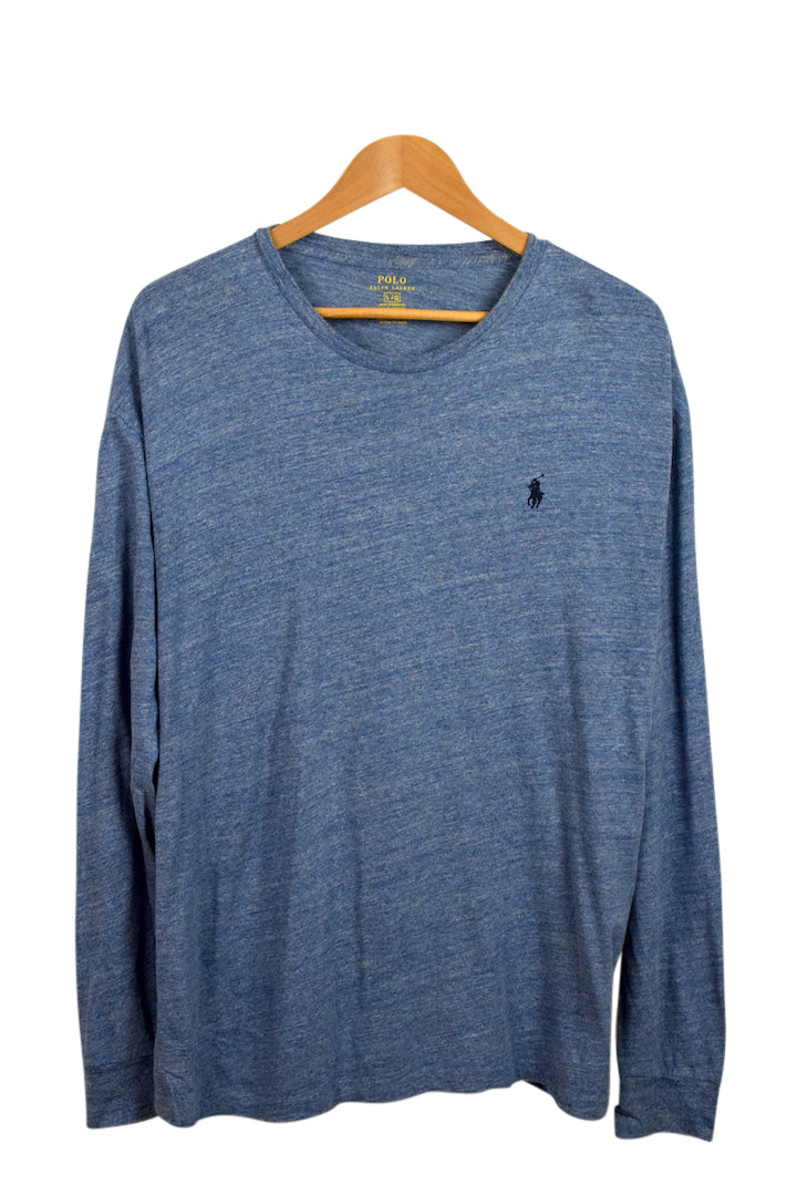 Blue Ralph Lauren Brand Long sleeve T-shirt