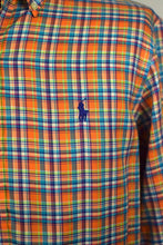 Load image into Gallery viewer, Orange Ralph Lauren Brand Shirt
