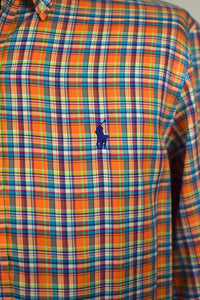 Orange Ralph Lauren Brand Shirt