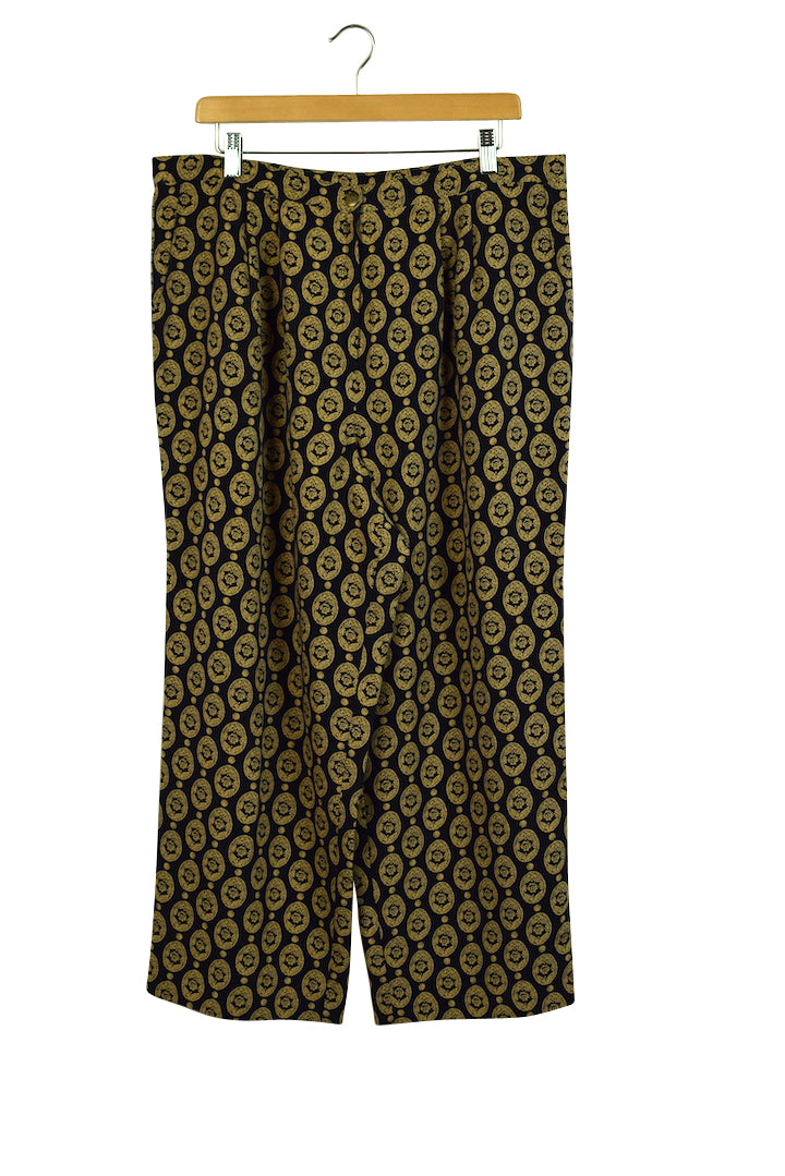 Reworked Oval Print Pants