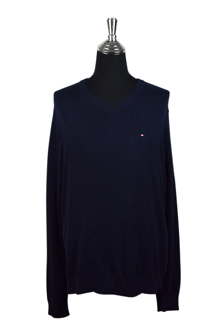 Navy Tommy Hilfiger Brand Knitted Jumper