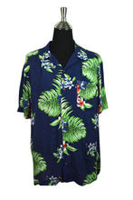 Load image into Gallery viewer, Navy Hawaiian Shirt
