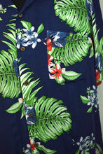 Load image into Gallery viewer, Navy Hawaiian Shirt

