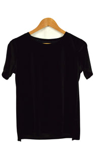 Black Velour Top