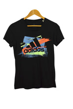 Load image into Gallery viewer, Ladies Adidas Brand Paint Stripe T-shirt
