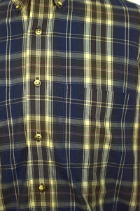 Blue, Brown Checkered Shirt