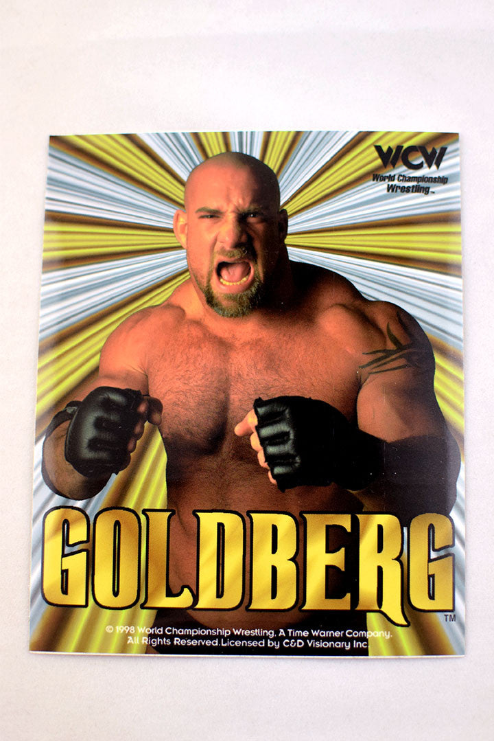 Deadstock 1998 WCW rectangular Goldberg Sticker