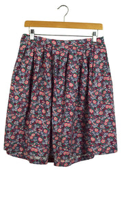Reworked Floral Print Skirt
