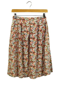 Reworked Floral Print Skirt