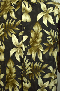 Leaf Print Party Shirt