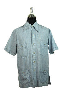 70s/80s Blue Noby Sports Shirt