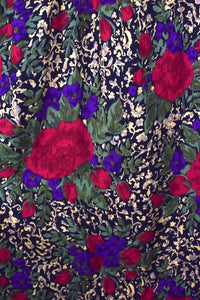 Red Purple Floret Skirt