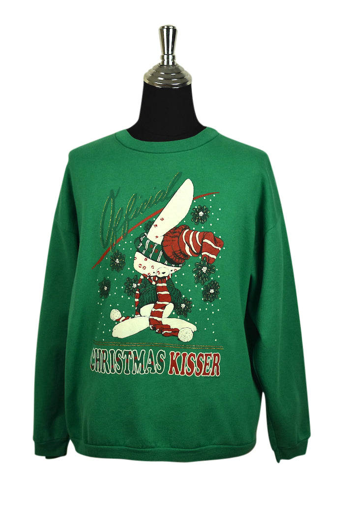 Green christmas deals sweatshirt