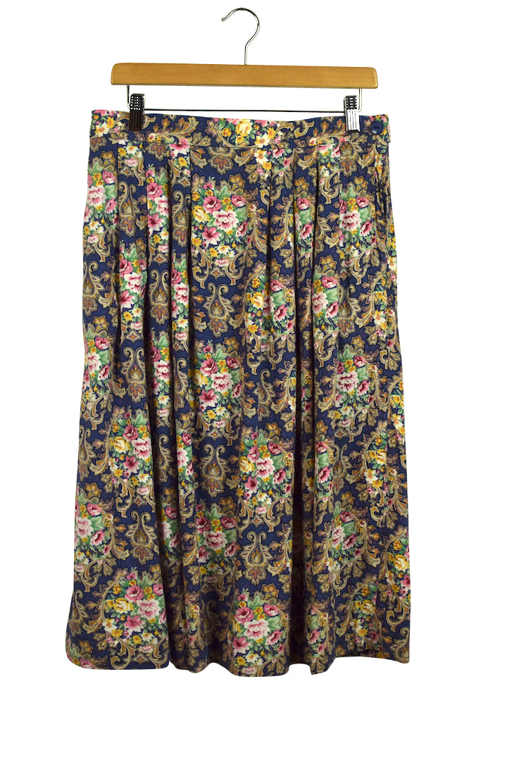 Worthington Essentials Brand Floral Print Skirt