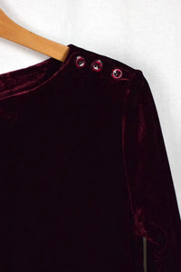 Red Velour Top