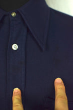 Load image into Gallery viewer, 70s Blue Polyester Shirt
