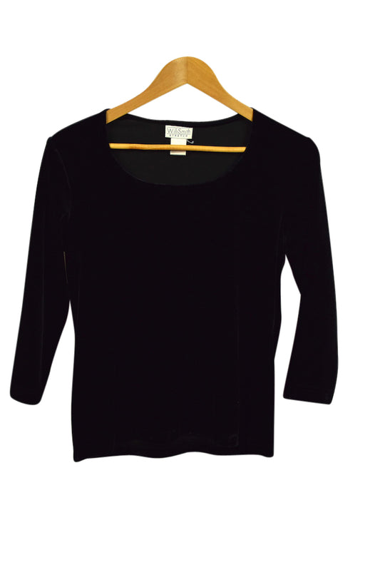 90s Wili Smith Brand Velour Top