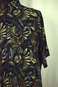 Multicoloured Leaf Print Shirt