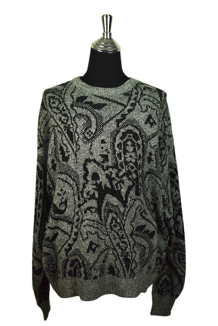 80s/90s Paisley Print Knitted Jumper