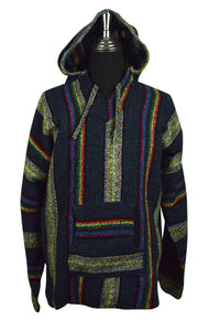 Rainbow Hooded Baja Jumper