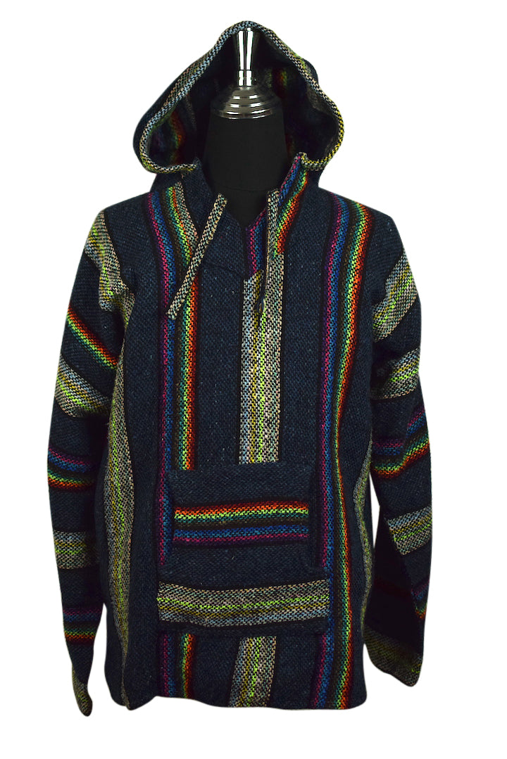 Rainbow Hooded Baja Jumper