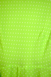 Green and White Polka Dot Dress