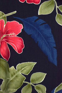 Ladies Floral Print Hawaiian Shirt