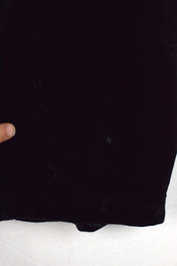 Black Sleeveless Velour top