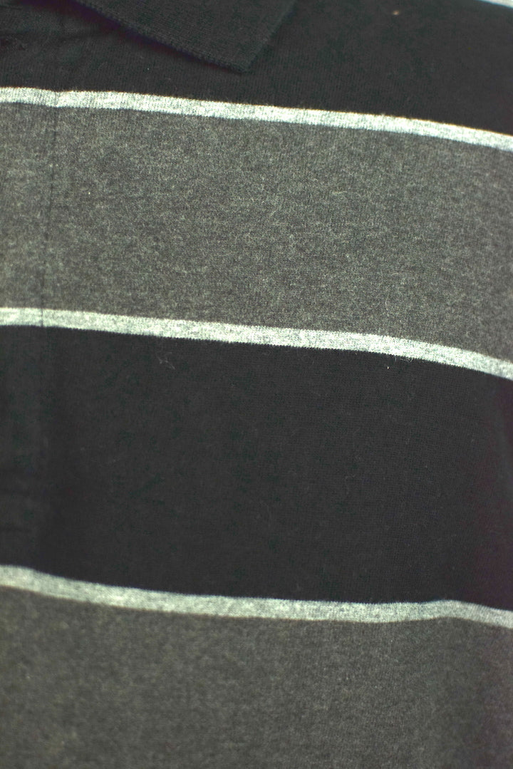 Striped Longsleeve Polo Shirt