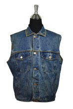 Load image into Gallery viewer, Basic Line Denim Vest
