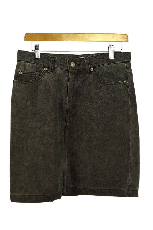 Grey Denim Skirt