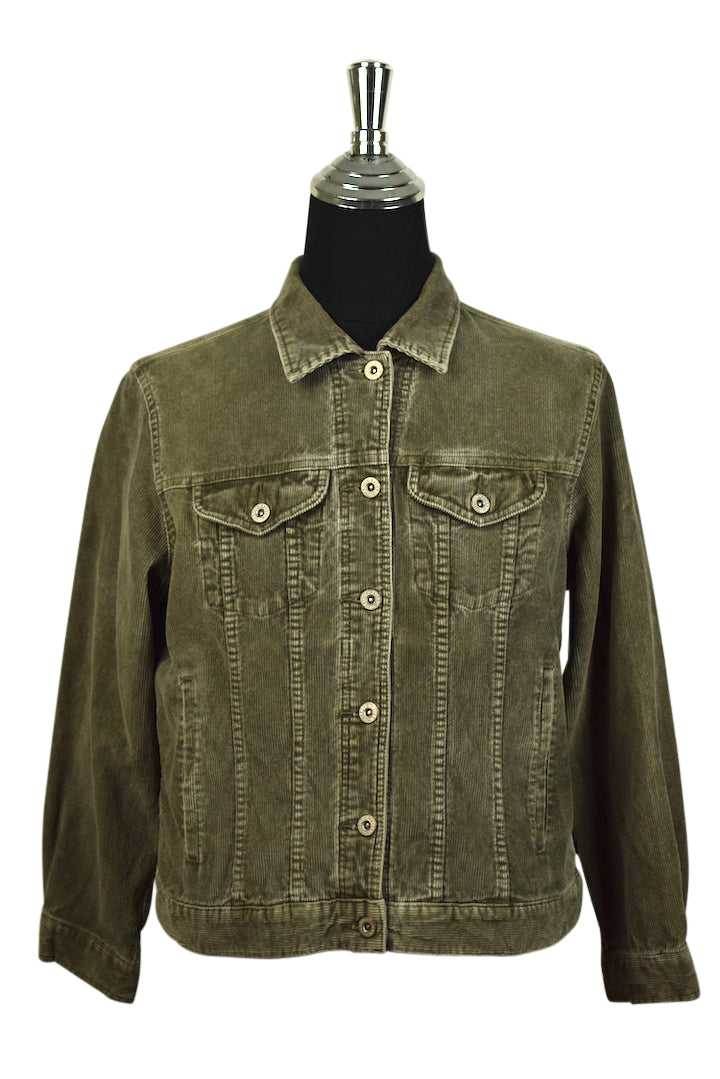 Grey Ladies Corduroy Jacket