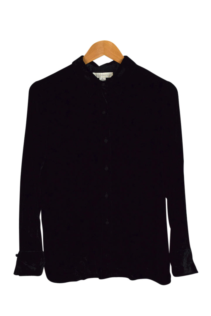 Petite Sophisticate Brand Velvet top