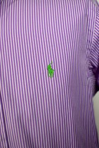Purple Stripe Ralph Lauren Shirt